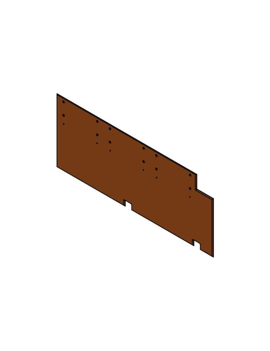 Backrest (panel on board with cutout)