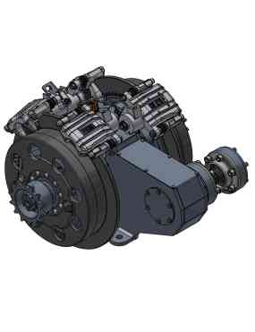 Friction-controlled steering mechanism (assembled with CV joint)