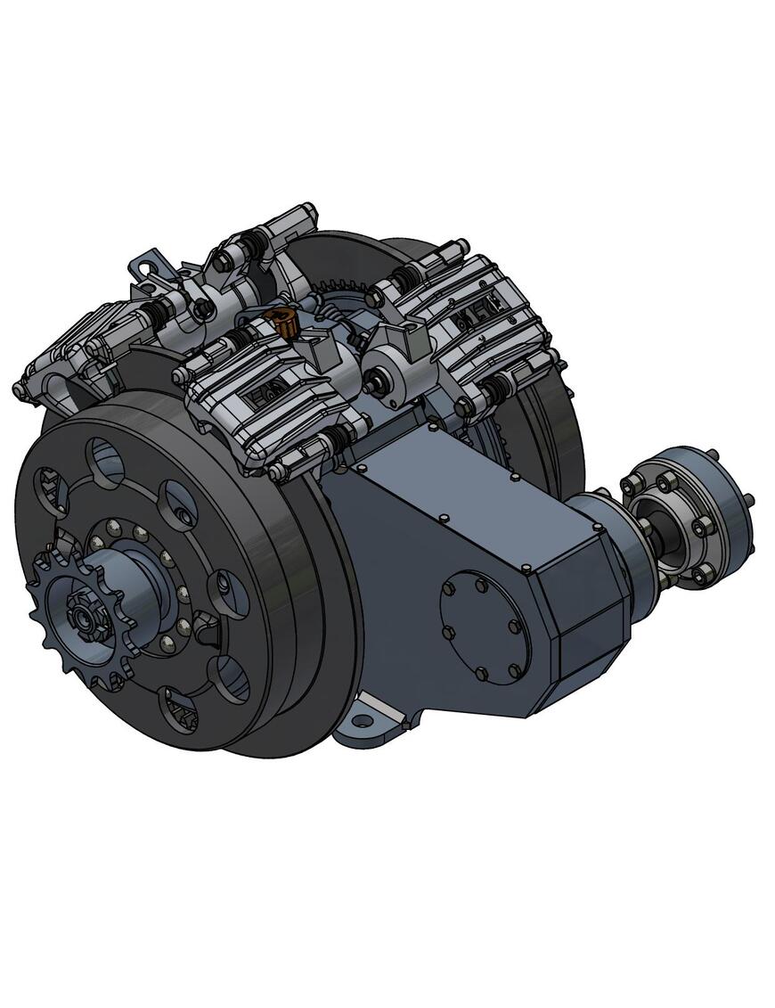 Friction-controlled steering mechanism (assembled with CV joint)