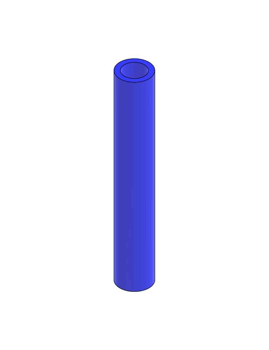 Reinforced silicone hose