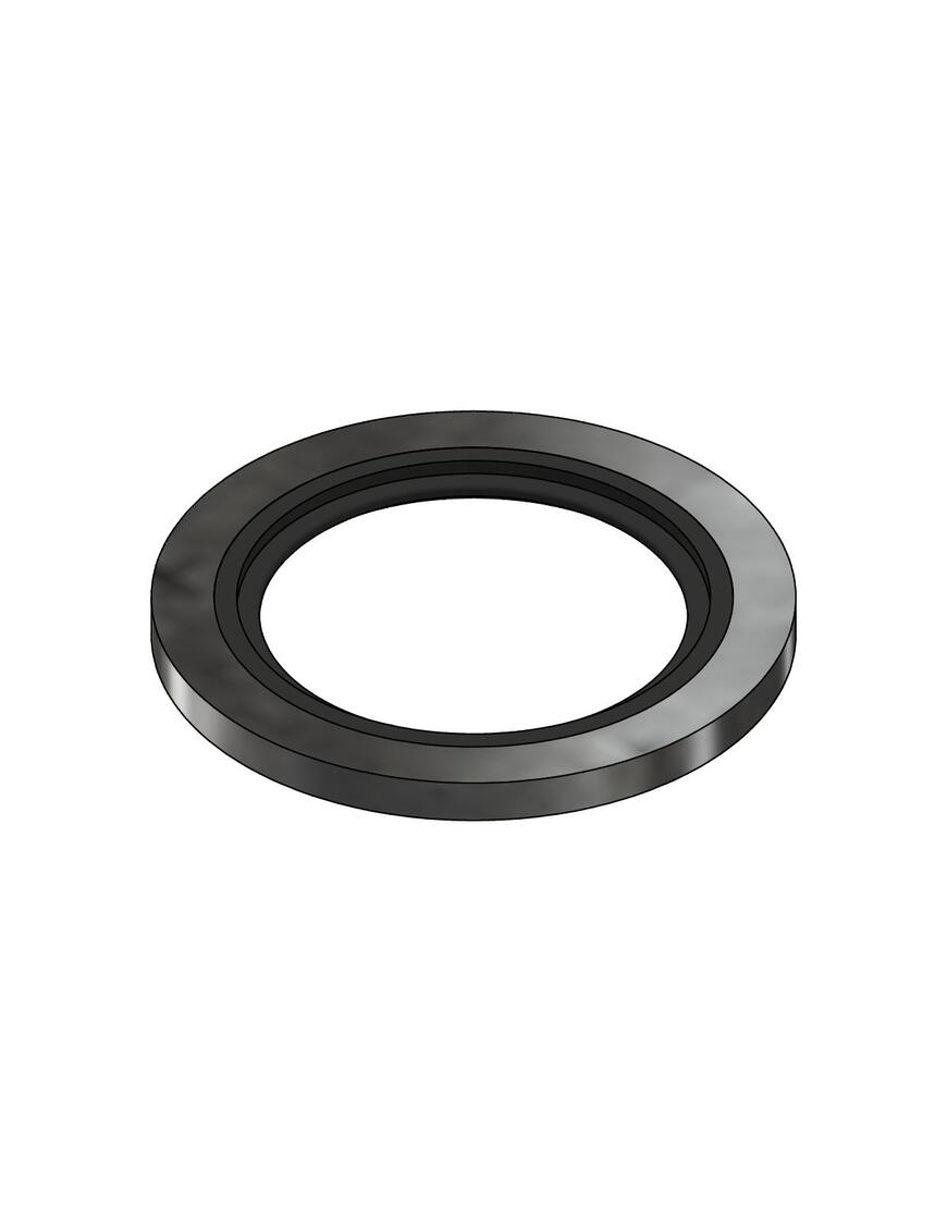 Metal-rubber sealing ring